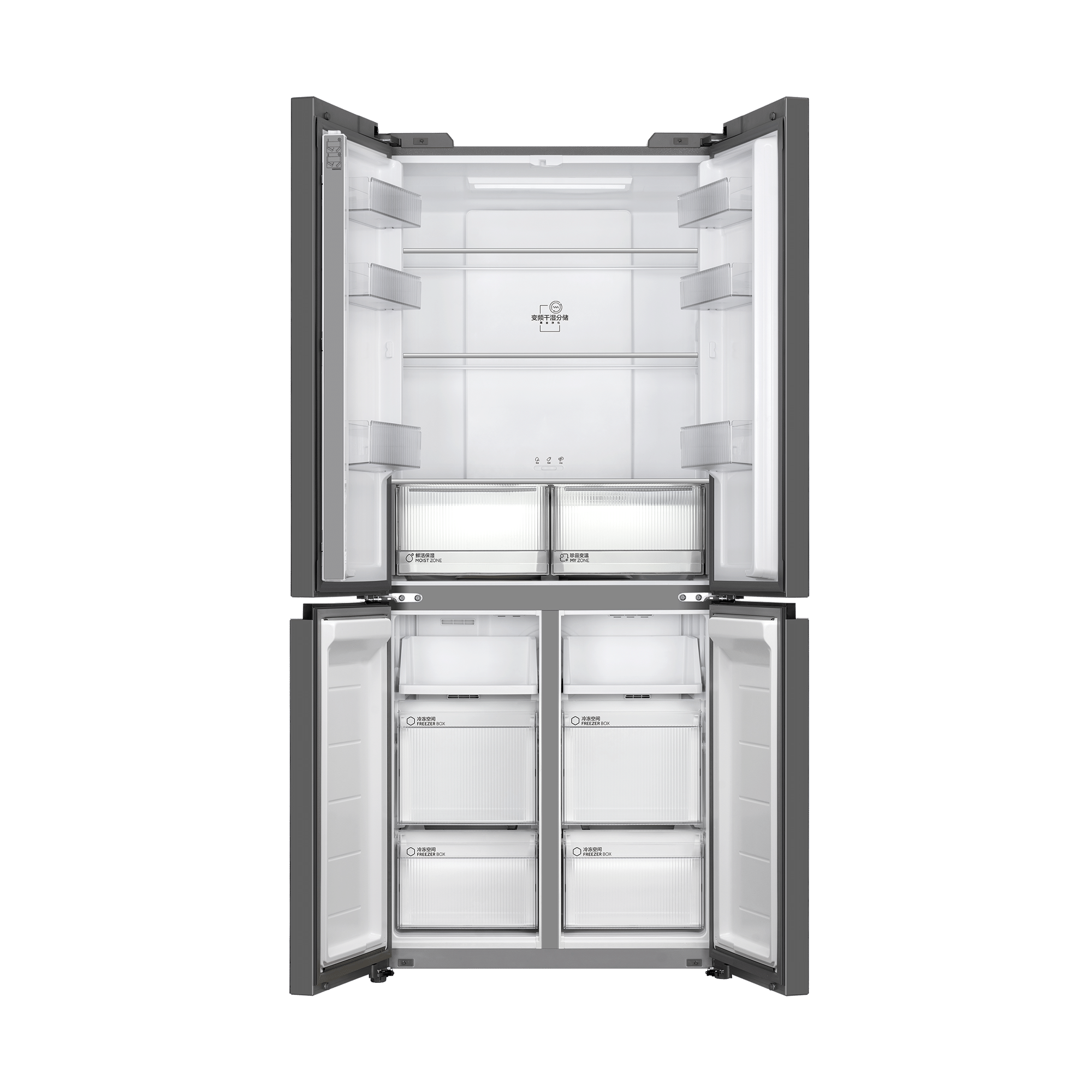 海尔十字门冰箱BCD-490WGHTDE5GDU1高清大图