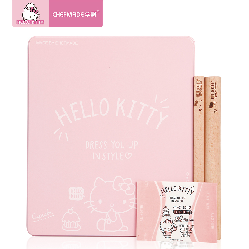 学厨 烘焙工具 蛋糕模具 HELLO KITTY(凯蒂猫)正版授权牛轧糖不粘烤盘四件套 厨房工具KT7017