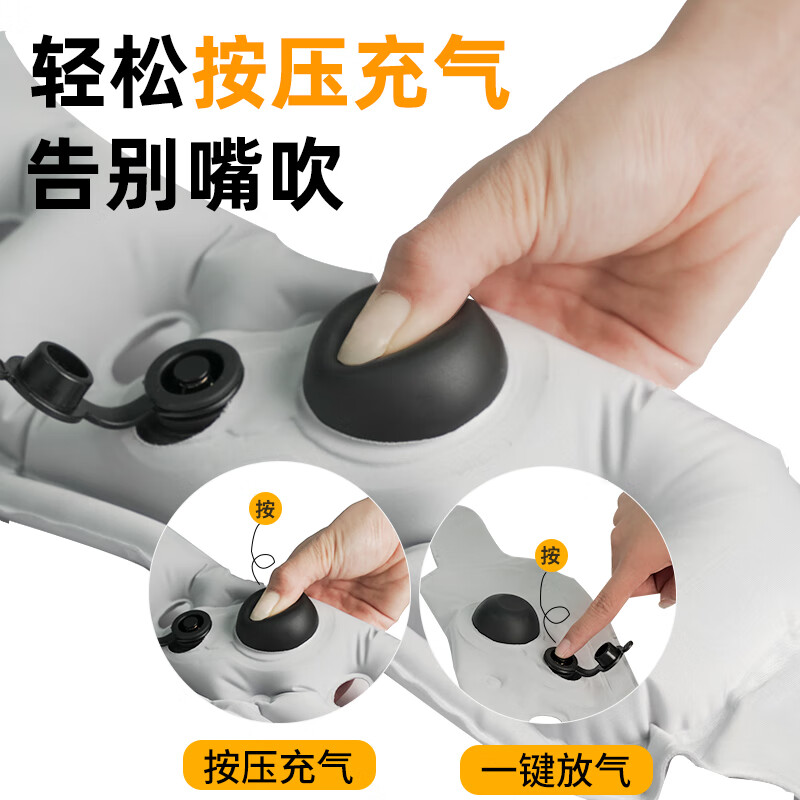 和正充气颈托枕 旅行便携出差按压飞机枕头 高铁火车出行睡觉脖枕 充气颈托枕 HZ-A3高清大图