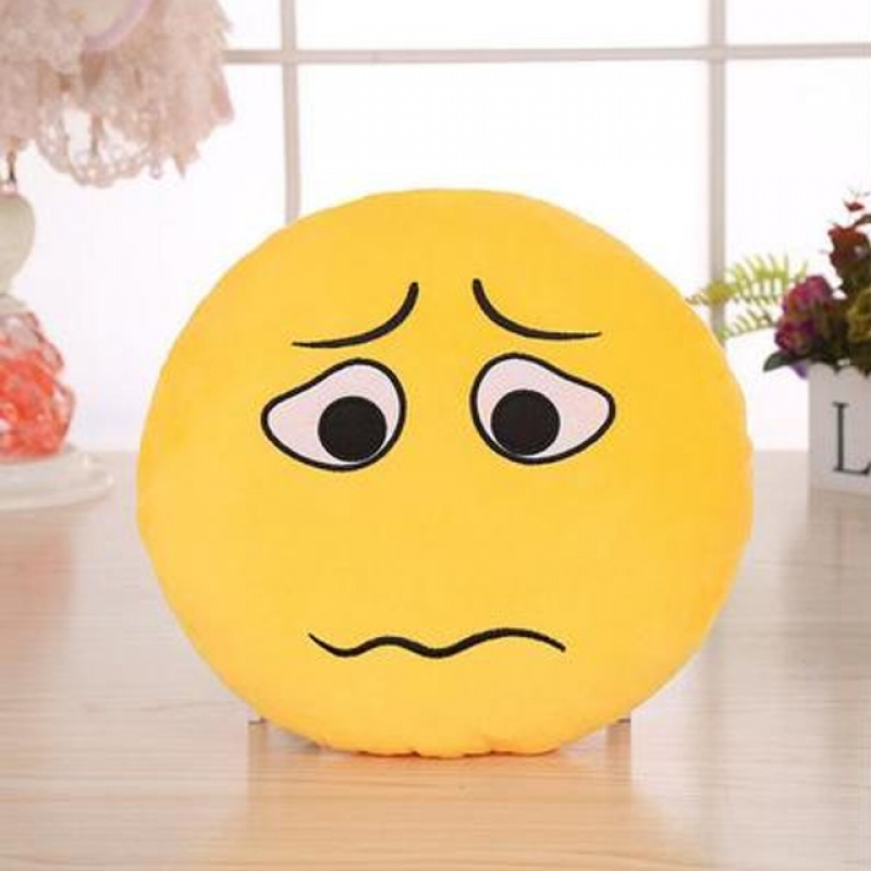 委屈暖手版30厘米创意表情抱枕公仔搞怪滑稽表情包靠垫插手毛绒玩具暖