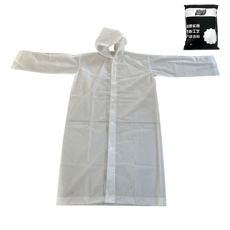 植巾 YY220 加厚款EVA 长款均码 雨衣(计价单位:件)白色高清大图