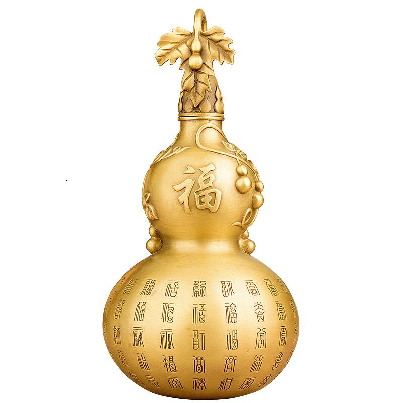 家柏饰(CORATED)铜葫芦摆件铜 百福葫芦家居客厅装饰品摆设特大号高清大图