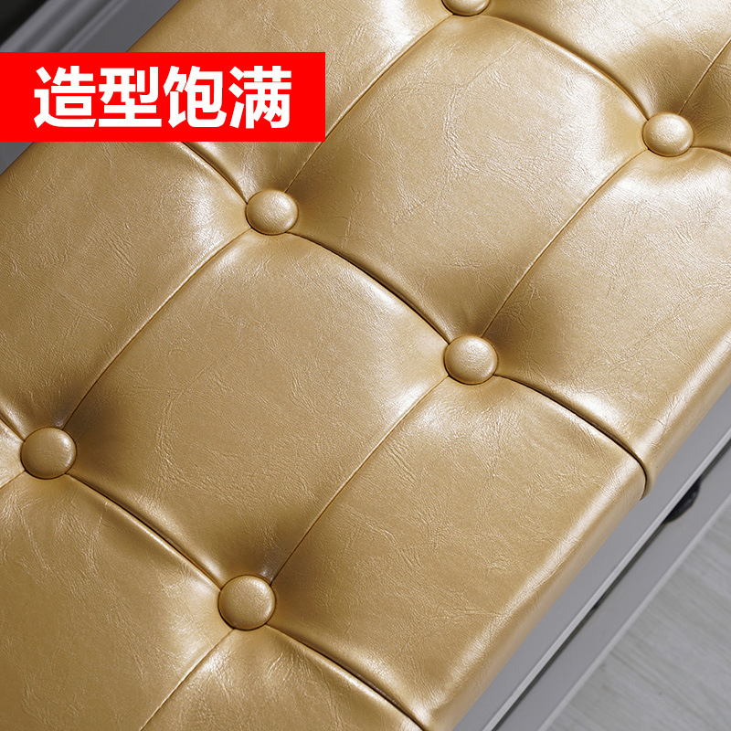 美帮汇创意收纳鞋架多功能换鞋凳家用口储物柜可坐沙发长方形置物凳子高清大图