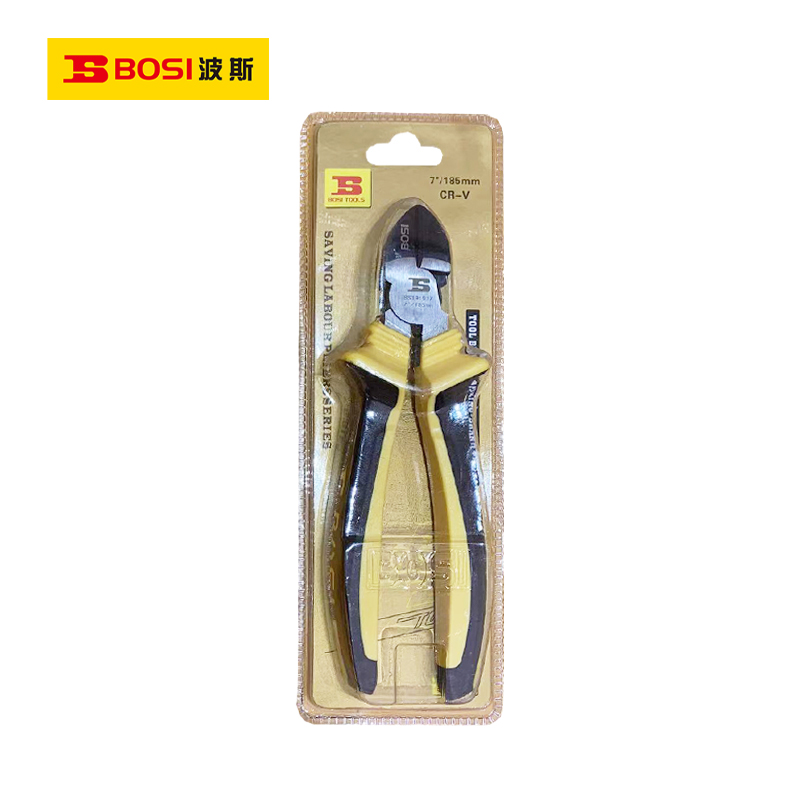 波斯(BOSI)省力斜嘴钳(7“/185mm)把高清大图