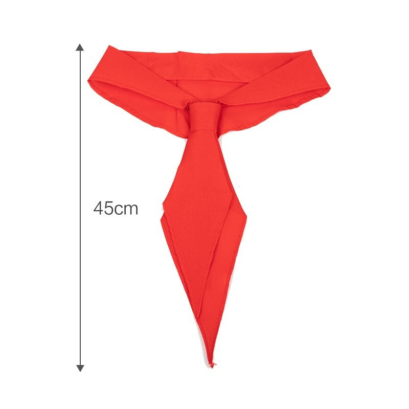 企购优品 免打结红领巾纯棉 拉链小学生红领巾儿童成人红领巾5条装