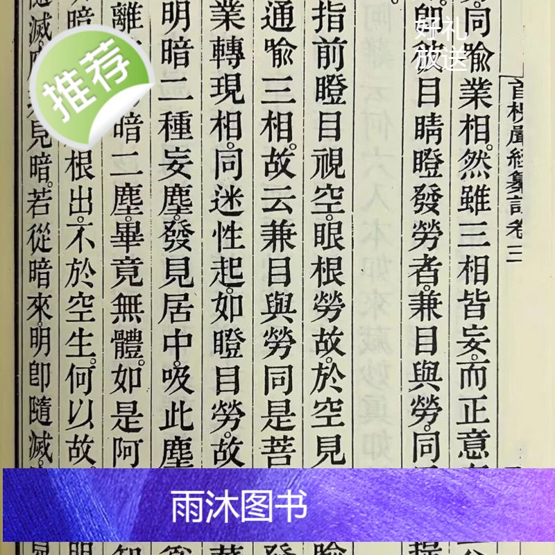 正版 大佛顶首楞严经纂注 新文丰(书侧面泛黄斑)高清大图