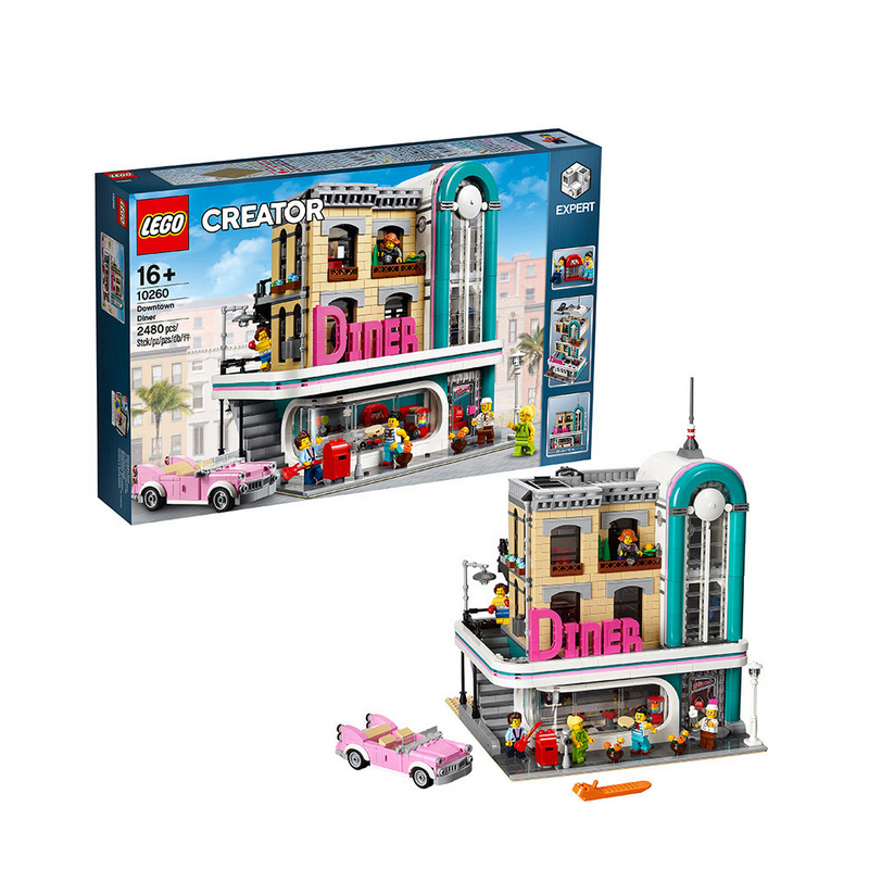 lego乐高creator创意百变系列怀旧餐厅10260