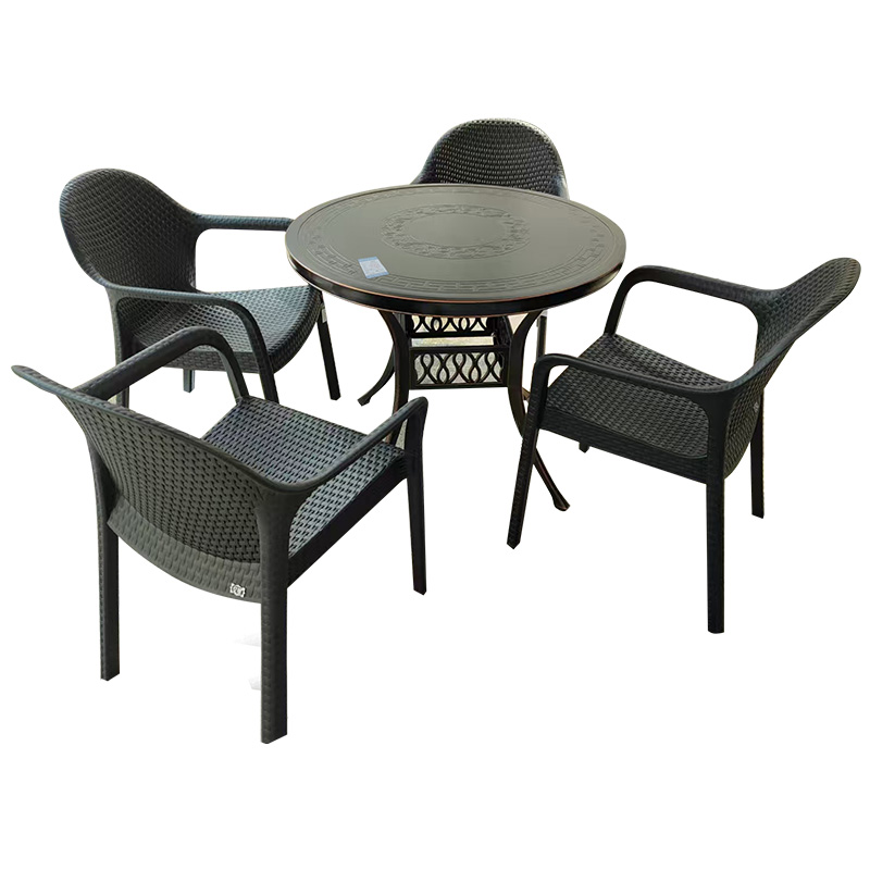 亿铁(YI TIE)餐桌椅一桌四椅YCZT097/套高清大图