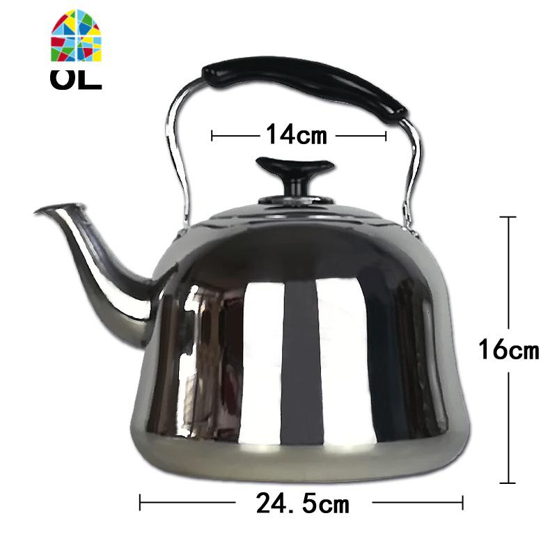 古钟不锈钢加厚鸣笛烧水壶煤气电磁炉燃气1L1.5L2L4L5L6L热水壶 FENGHOU 5L加厚古典烧水壶高清大图