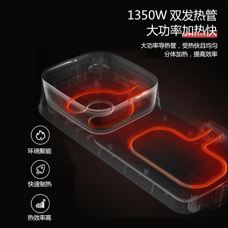 昂爵 多功能AJ-8电烧烤炉家用无烟电烤盘不粘烤肉机涮烤火锅一体锅电火锅汤锅/送15件套