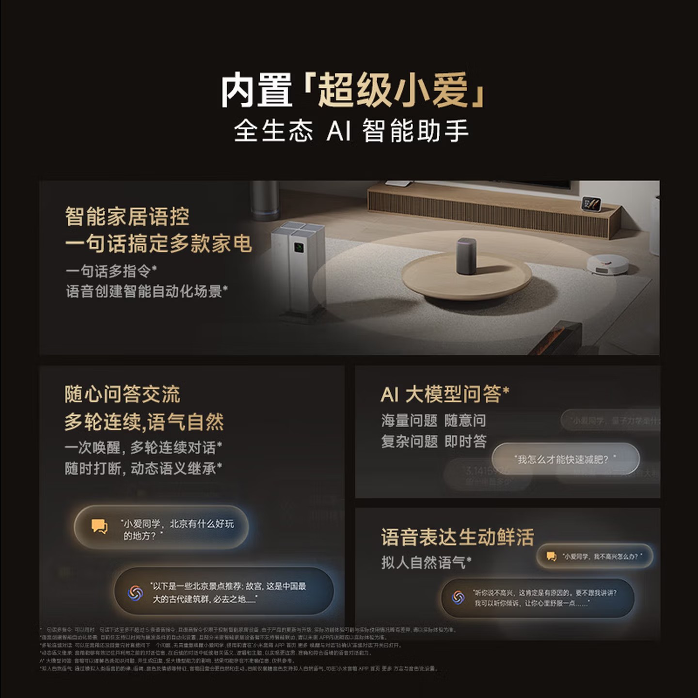 小米 智能音箱Pro 超级小爱智能音箱 蓝牙音箱高清大图