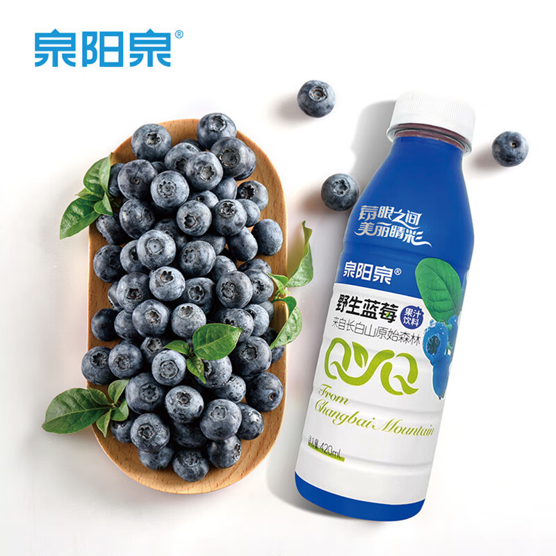 泉阳泉野生蓝莓汁 420ml*12高清大图