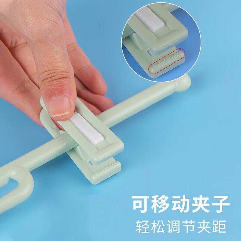 茶花(CHAHUA)裤架 塑料裤夹子衣架子挂裤子挂架裙夹裤挂衣柜收纳 10支装