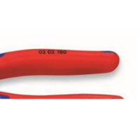 凯尼派克 KNIPEX 02 02 200200mm省力型钢丝钳(抛光头,双色双重材料手柄)