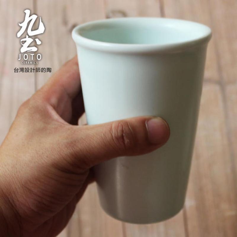 辦公杯个性咖啡杯 景德镇陶瓷茶水杯亚光白直筒馬克杯