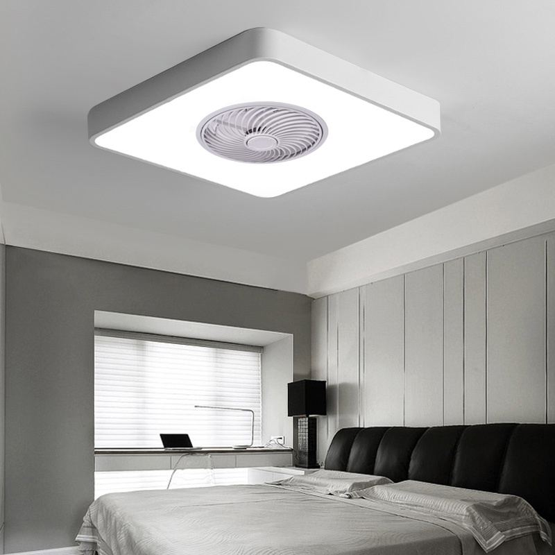 客厅风扇灯隐形吊扇灯餐厅家用卧室吸顶风扇妖怪吊扇灯