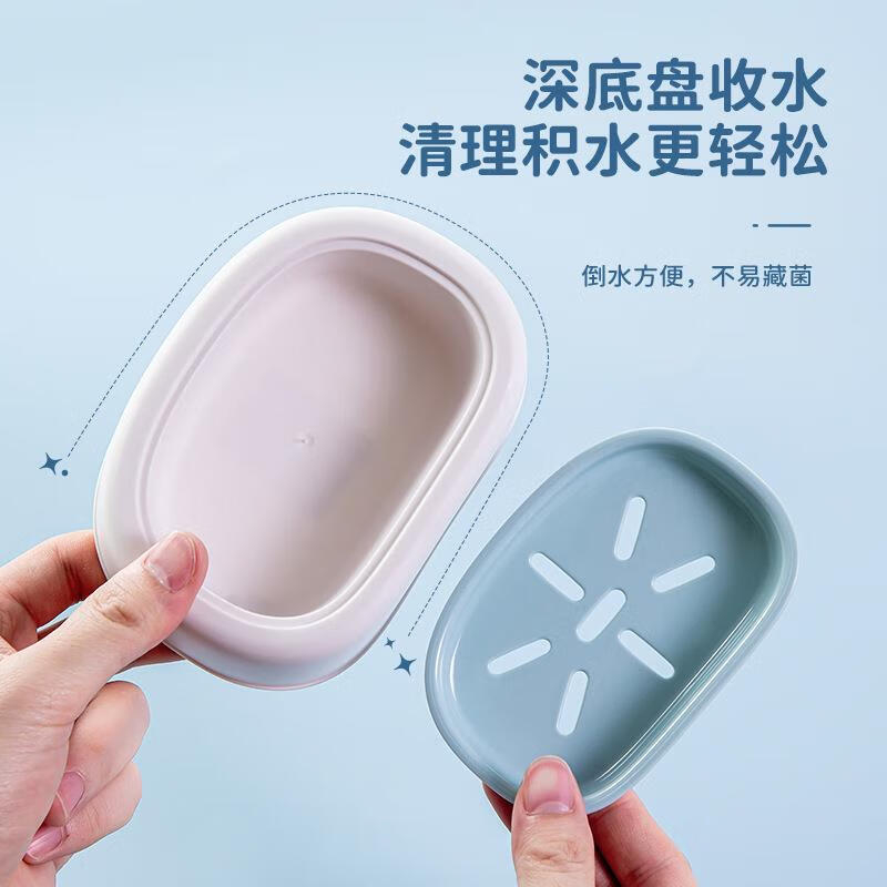 禧天龙(Citylong) H-7011禧果皂盒(雾白)家用双层大号香皂盒学生宿舍肥皂盒高清大图