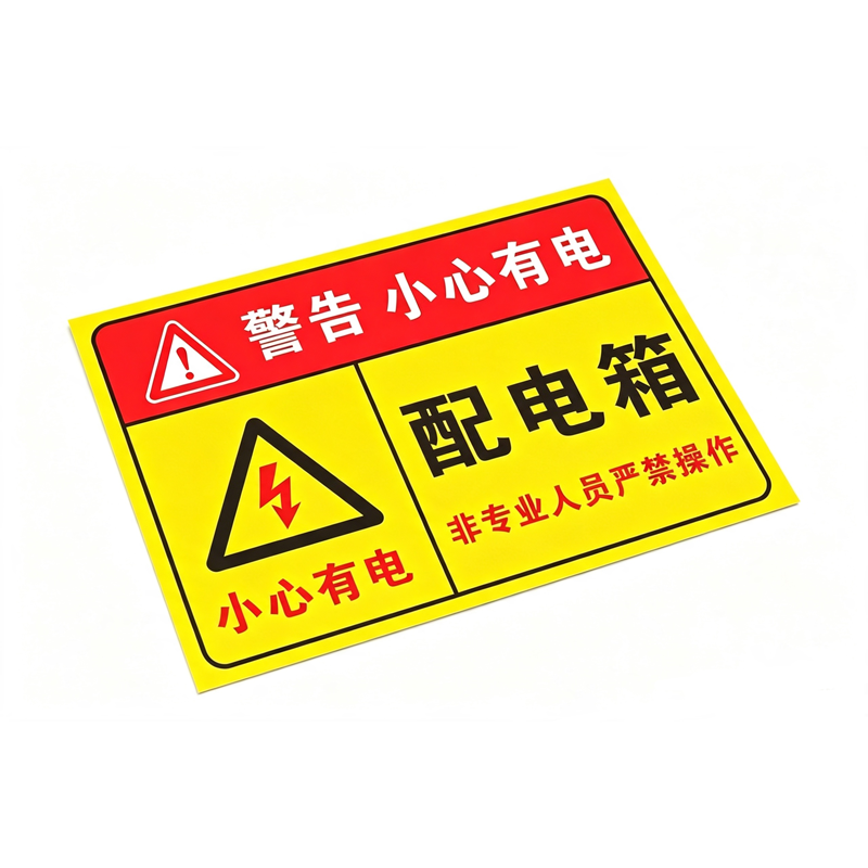 伽隽 警示标识贴 配电箱15*20cm 张高清大图