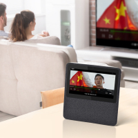 小度在家 百 度AI 带屏智能音箱 WIFI/蓝牙音响 AI人工智能 朋克黑