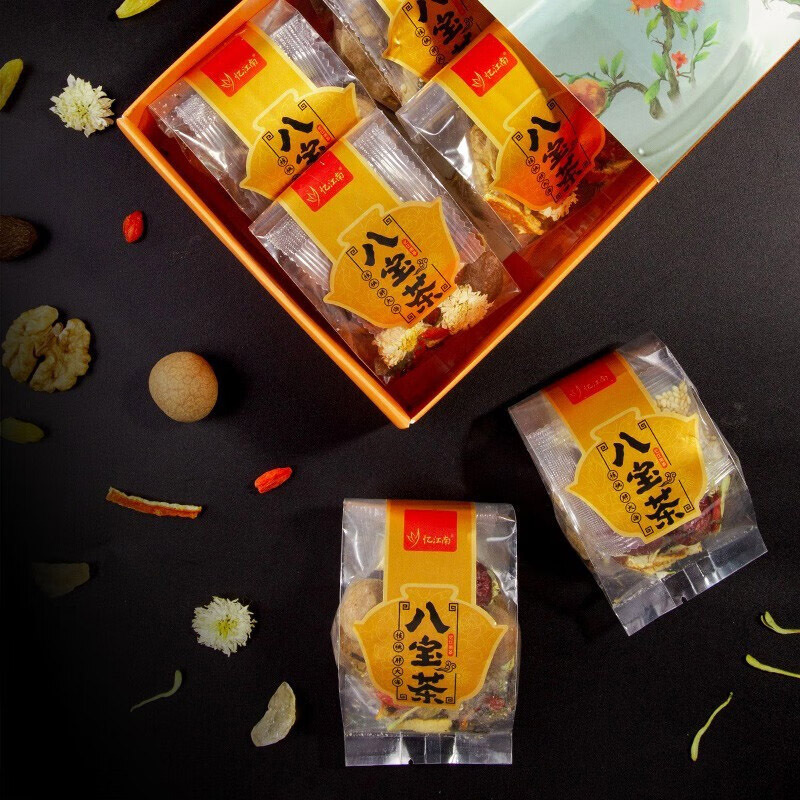 忆江南八宝茶金银花红枣贡菊桂圆枸杞胖大海组合280g高清大图