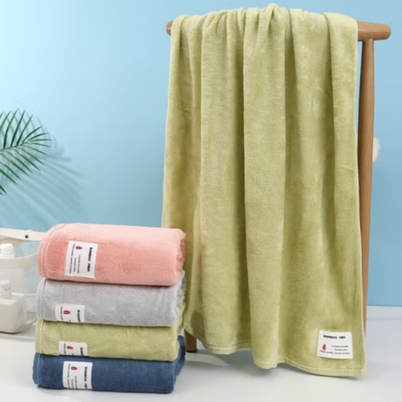 世纪金鹰 竹纤维浴巾 400克*1 条高清大图