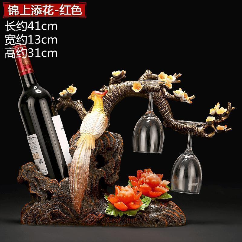 红酒架摆件大象酒柜装饰品中式创意客厅博古架艺术品乔迁新居礼品_492_941_220