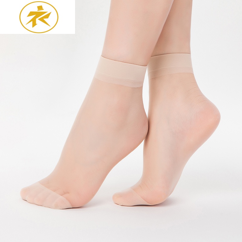 ideamini30双袜子丝袜女薄款短黑色超薄灰色透明中筒肉色玻璃丝水晶