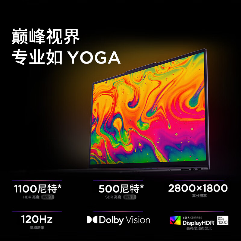 联想(Lenovo)YOGAPro16Aura AI元启16英寸轻薄笔记本电脑 酷睿Ultra7-255H 32G 1T RTX5060 8G独显 2.8K高刷OLED 灰色高清大图