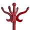 臻远ZY-YD-545衣帽架1780*450酒红色瓦楞纸包装