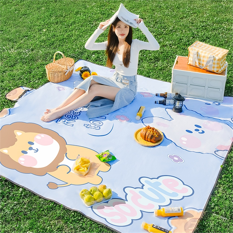 野餐垫闪电客户外潮垫春游露营加厚地垫子野营野炊草坪布便携沙滩郊游
