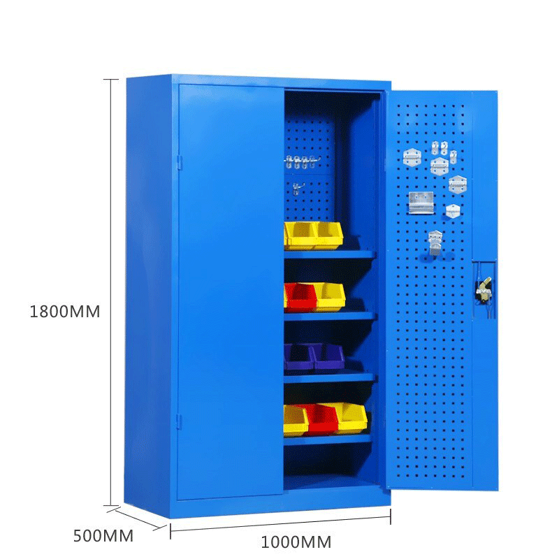 鑫睿辉 蓝色工具柜 带网内四板1000*500*1800mm 台高清大图