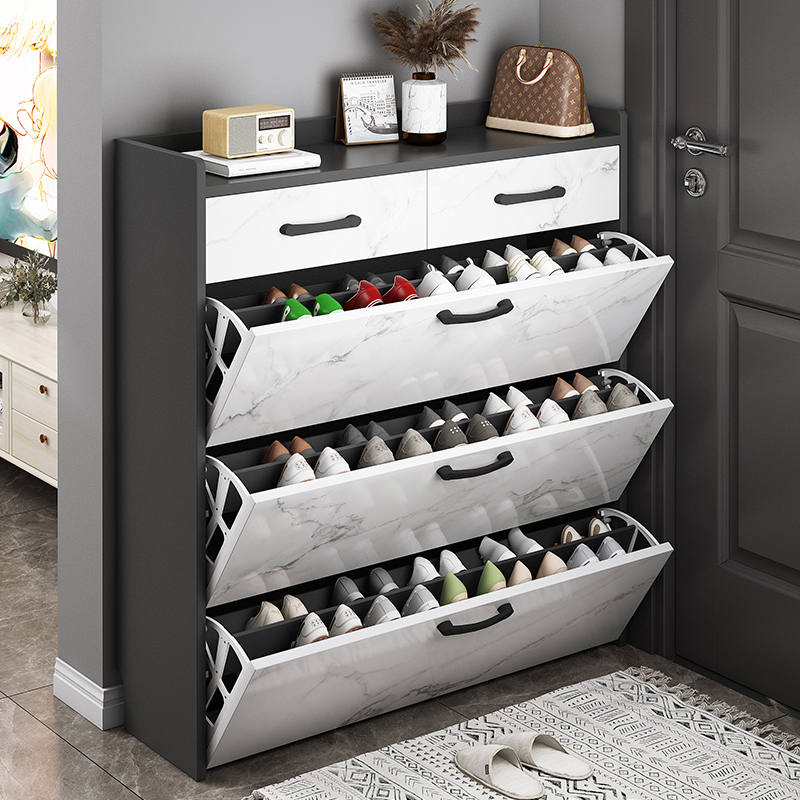 鞋柜家用门口超薄翻斗鞋架大容量轻奢小户型隔断柜收纳神器鞋架子