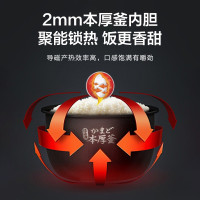 东芝(TOSHIBA)电饭煲 小型智能IH迷你电饭锅2-4人家用多功能可预约2升煮饭锅日本进口备长炭RC-7HMNC