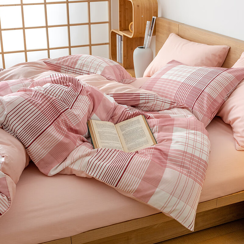 無印良品 咖品纯棉四件套 布兰格200*230(±2)cm四件套MJ-T2022-103高清大图