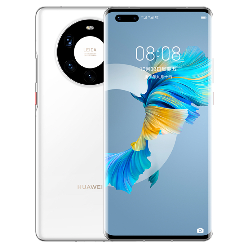 华为/HUAWEI Mate40 Pro+ 5G 12GB+256GB 陶瓷白 麒麟9000 SoC芯片 超感知徕卡电影五摄 纳米微晶陶瓷工艺 移动联通电信5G全网通手机