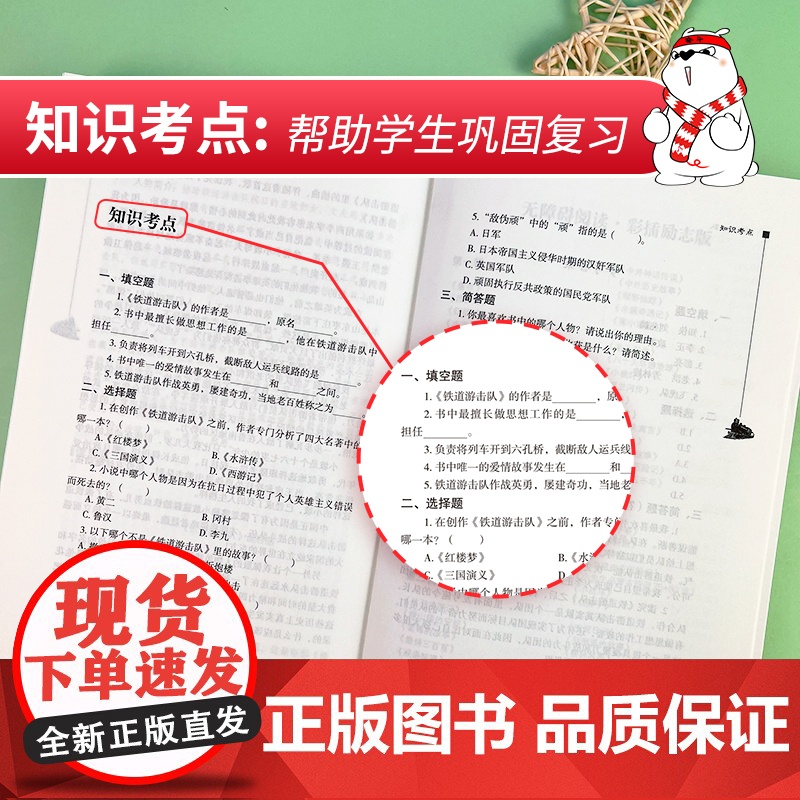 正版书籍 铁道游击队 红色经典故事 青少年爱国主义教育读本 中小学生课外阅读指导丛书 无障碍阅读 彩插励志版高清大图