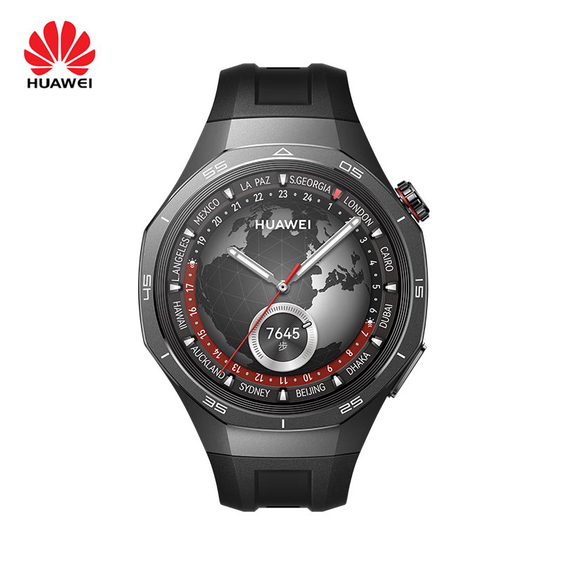 华为(HUAWEI)智能手表 擎云H5756 黑色氟橡胶表带 VLI-B29B (个)