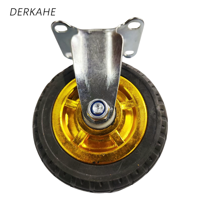 DERKAHE 中型手推车橡胶轮 φ125×32(5寸) 定向款 个高清大图