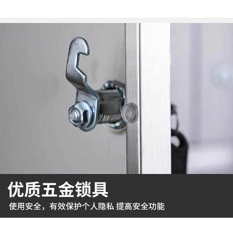 汇微星304八门员工柜900*420*1950mm台高清大图