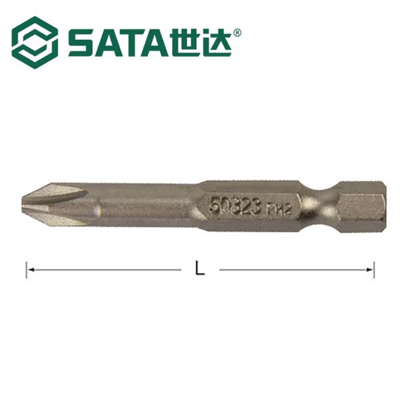 世达(SATA)5件套6.3MM系列50MM长十字旋具头#0(SA59321)