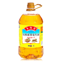 【 农家自榨花生油】玉膳房5升压榨浓香花生油 食用油 粮油 花生油 5L