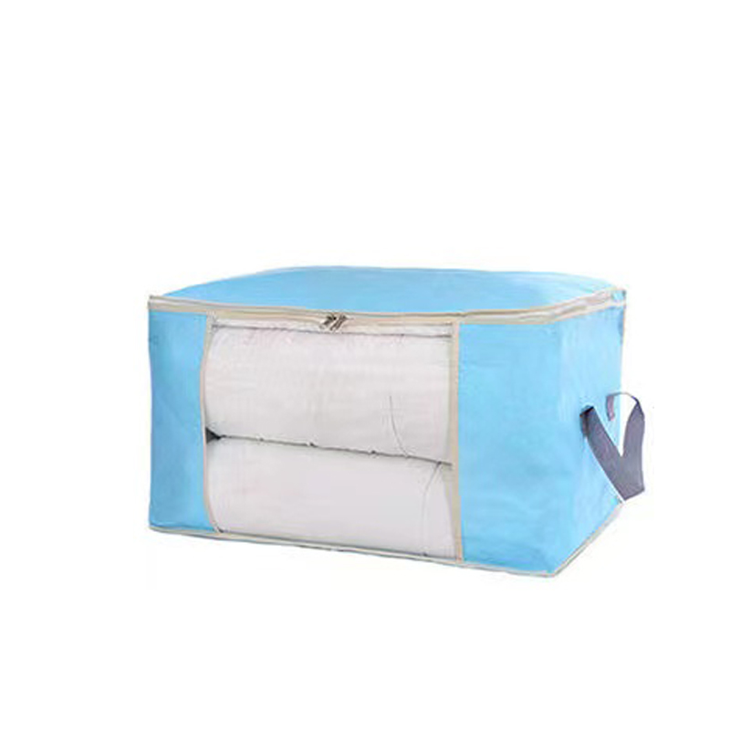 云曳无纺布收纳袋蓝色大号150g高清大图