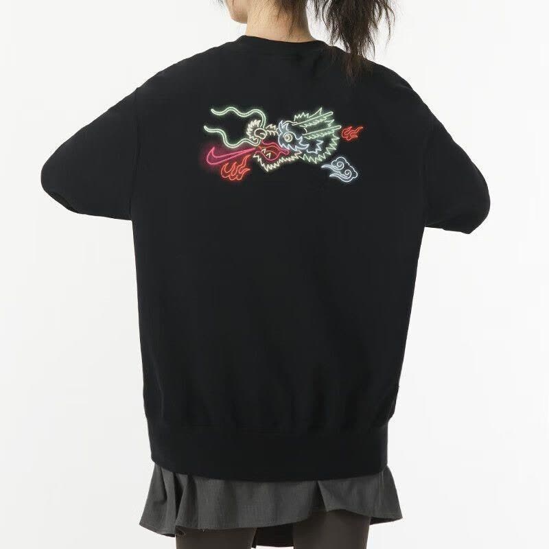 NIKE/耐克女装新款运动服训练休闲圆领卫衣套头衫 FZ6537-010 C图片