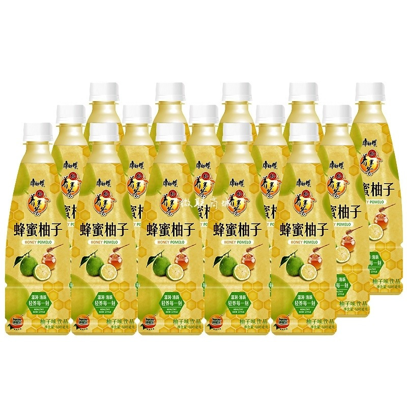 康师傅 蜂蜜柚子茶 500ml*15瓶 箱装 蜂蜜柚子茶饮料 30箱起订