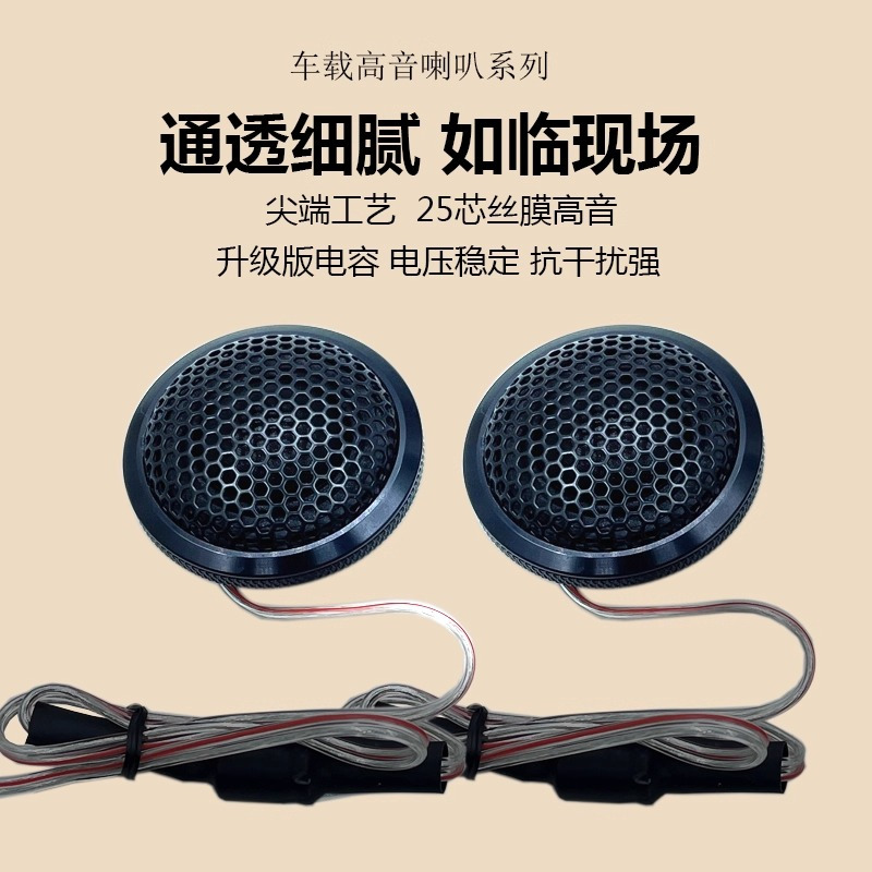 汽车高音头一对小音响车门改装通用高清大图