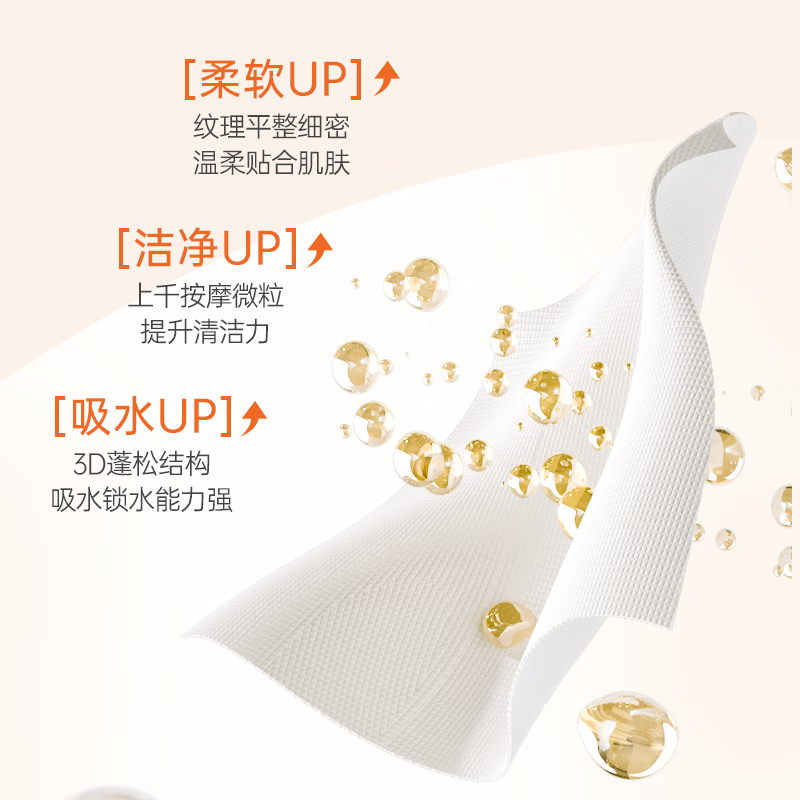 植护 绵柔巾洗脸巾一次性加厚加大绵柔巾悬挂抽取式卸妆洁面巾擦脸巾 [加量装216抽]1提高清大图