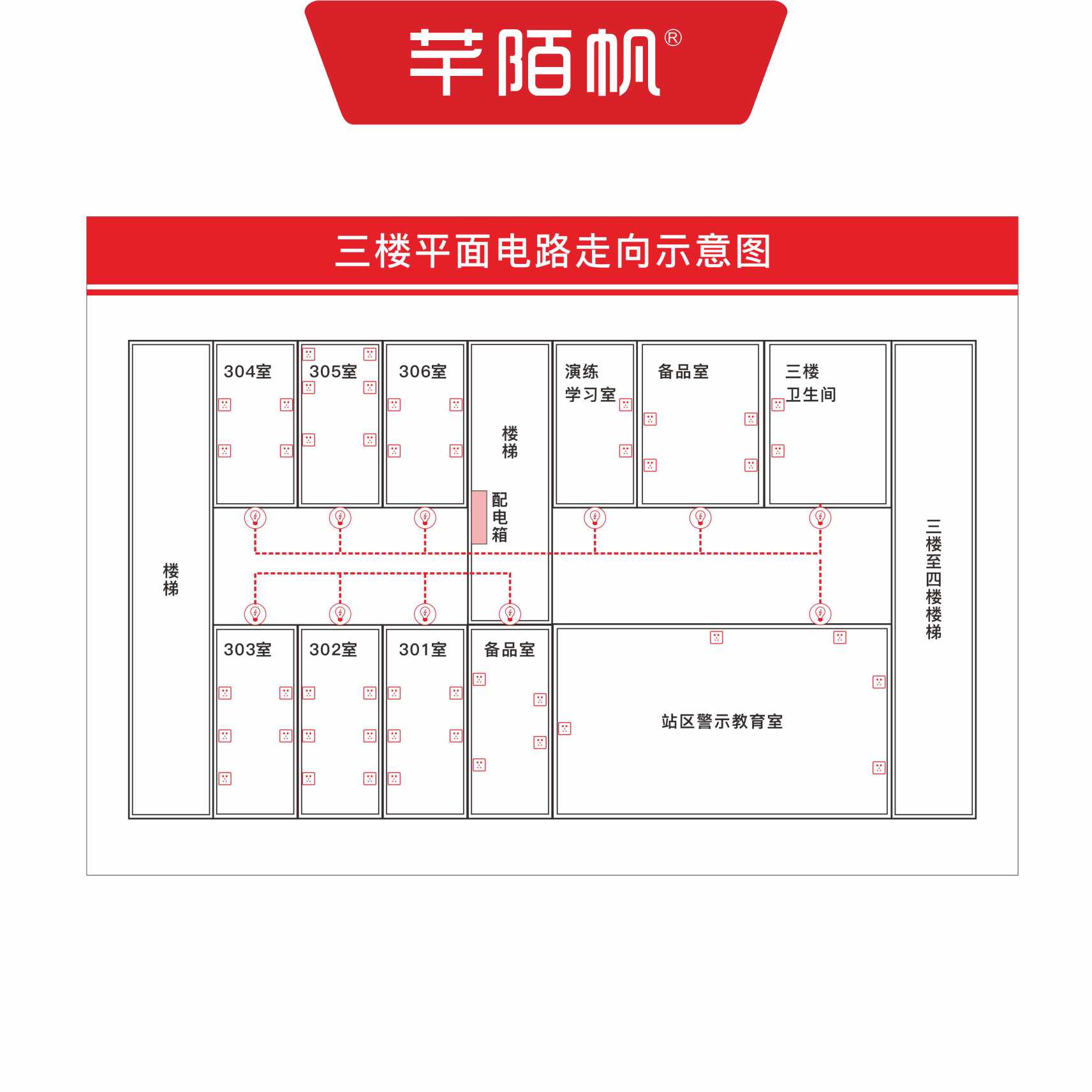芊陌帆/电气主接线模拟图/平面图/示意图/展板/QMFMN-01/平方米高清大图