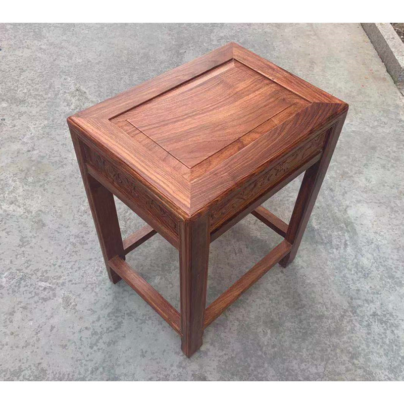 寻木匠红木凳子中式家用花梨木餐桌凳书画仿古梳妆台茶凳原木长方凳