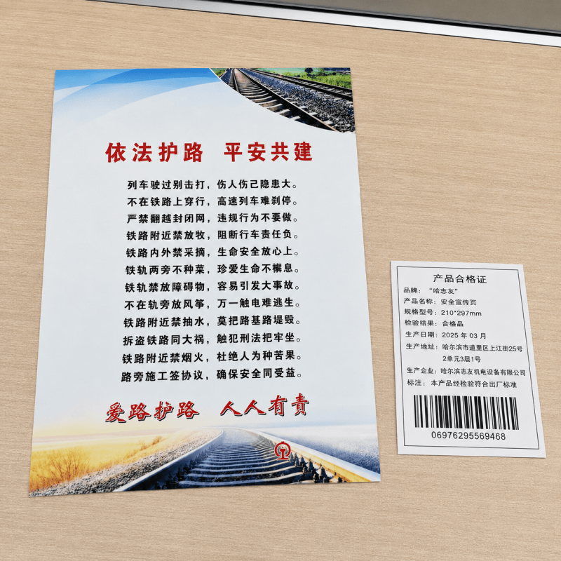 哈志友 铁路安全宣传页高清大图