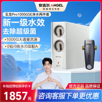 安吉尔家用净水器母婴直饮机纯水直饮式净水机5年长效RO反渗透厨下式过滤器玉龙Pro1000GSE+J3217前置过滤器